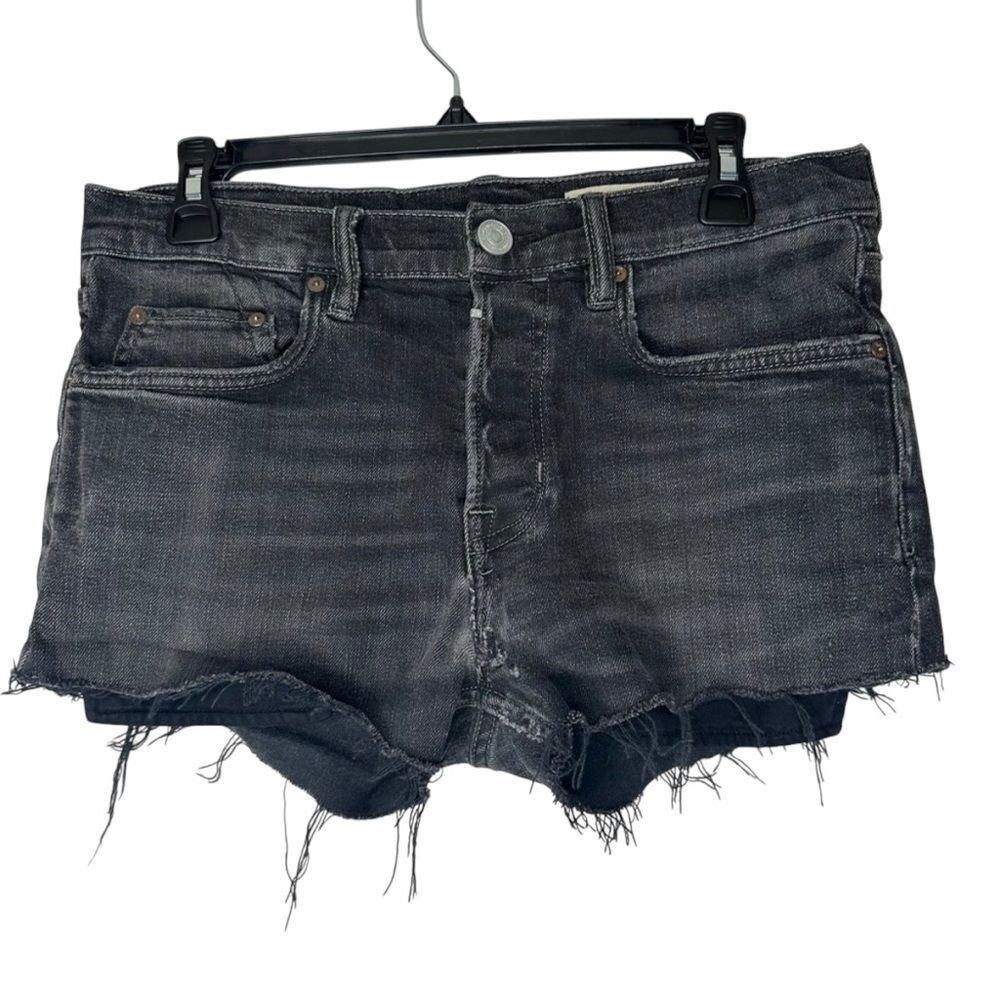 ALL SAINTS Cigarette Button Fly Shorts